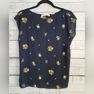 Loft S Mixed Media Top